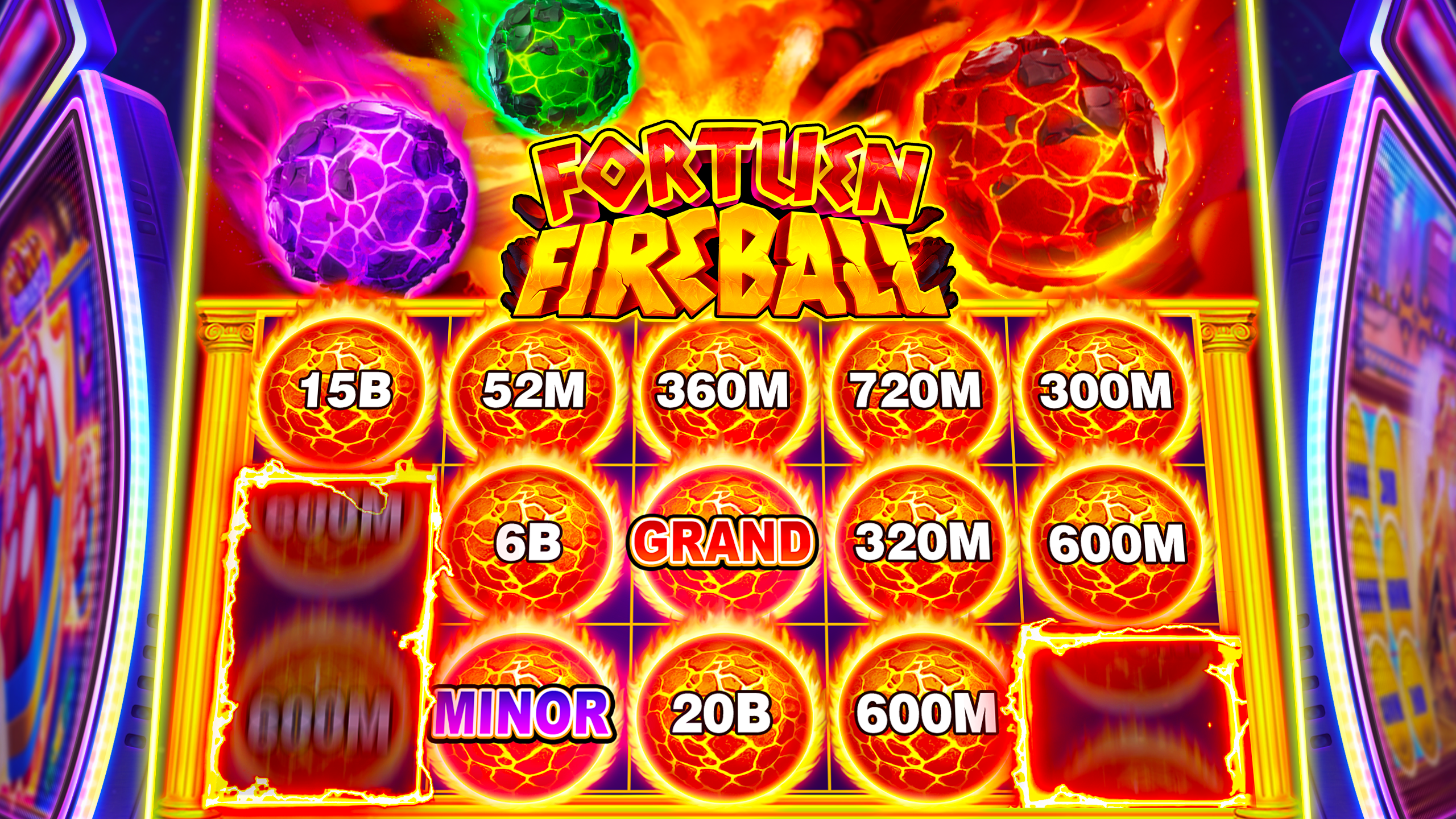 A view of the immersive slot games available on the ph777 casino app.